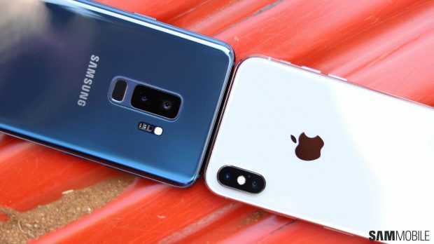 گلکسی اس 9 پلاس و آیفون 10