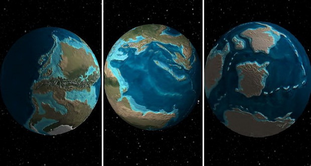 با نقشه سه بعدی تاریخ زمین به گذشته چند صد میلیون ساله سیاره سفر کنید!