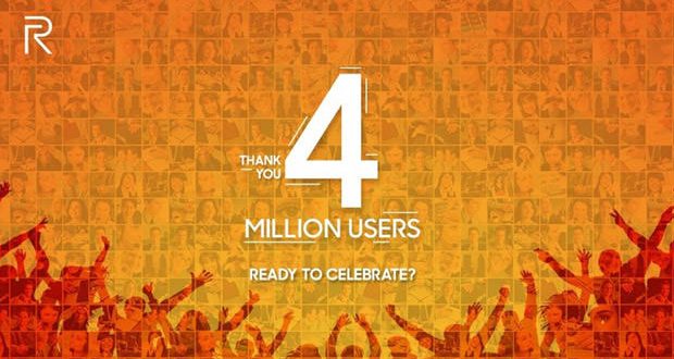 realme - 4 million user