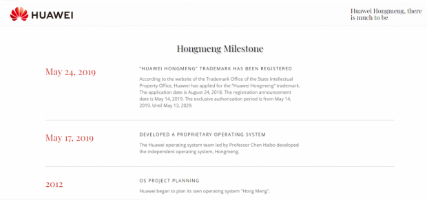 وب سایت سیستم عامل HongMeng