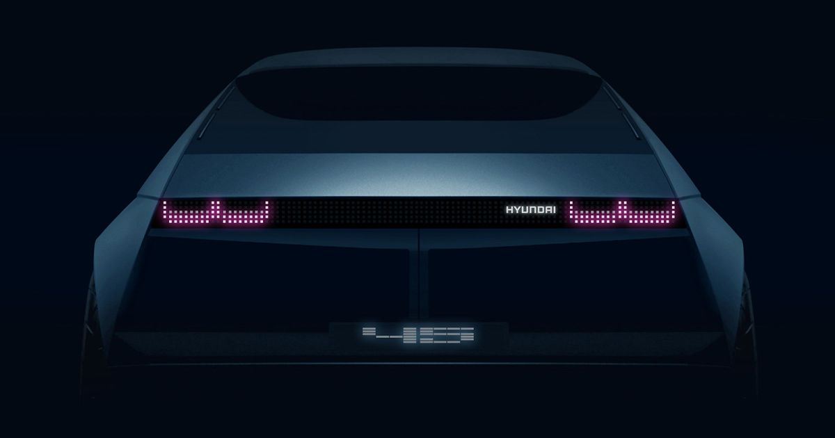 انتشار عکس تبلیغاتی خودرو تمام الکتریکی هیوندای پیش از برگزاری نمایشگاه خودرو فرانکفورت