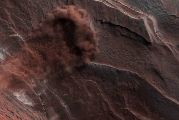ریزش بهمن در مریخ