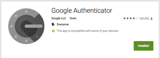 برنامه Google Authenticator