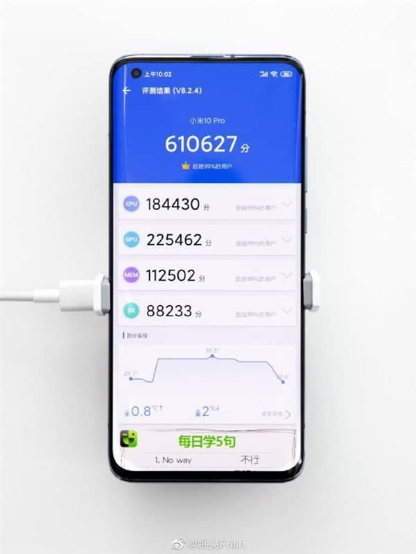 امتیاز شیائومی می 10 پرو در AnTuTu