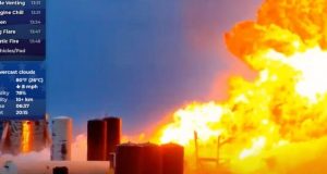 انفجار فضاپیمای استارشیپ اسپیس ایکس در روز گذشته + ویدیو