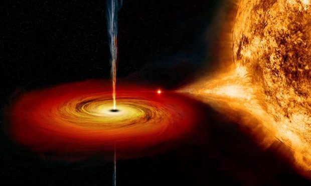 فیلم تلسکوپ فضایی چاندرا از فوران اجرام کیهانی عظیم از یک سیاه چاله
