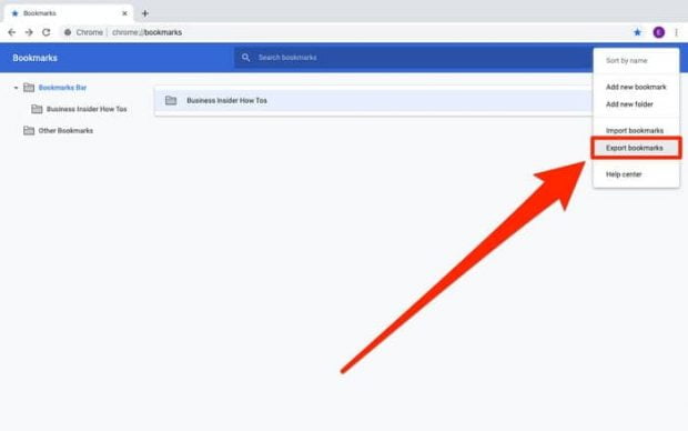 ذخیره سازی بوک مارک در گوگل - Google Chrome