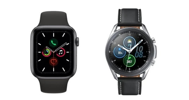 مقایسه گلکسی واچ 3 - Galaxy Watch 3 با ساعت هوشمند اپل واچ سری 5 - Apple Watch Series 5