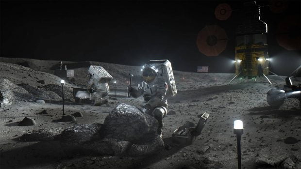 تشعشعات فضایی سطح ماه جان فضانوردان را به خطر می‌اندازد