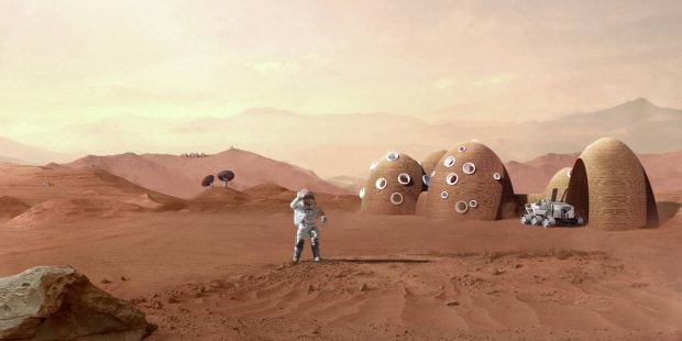 ساخت و ساز روی مریخ و ماه به کمک پرینترهای سه بعدی