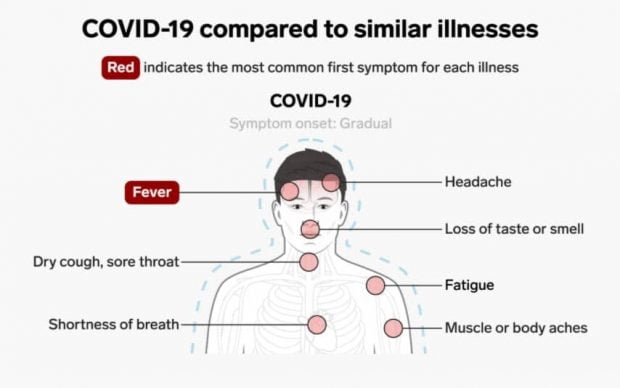 علائم کووید 19 چه تفاوتی با حساسیت‌های فصلی، سرماخوردگی و آنفولانزا دارند؟