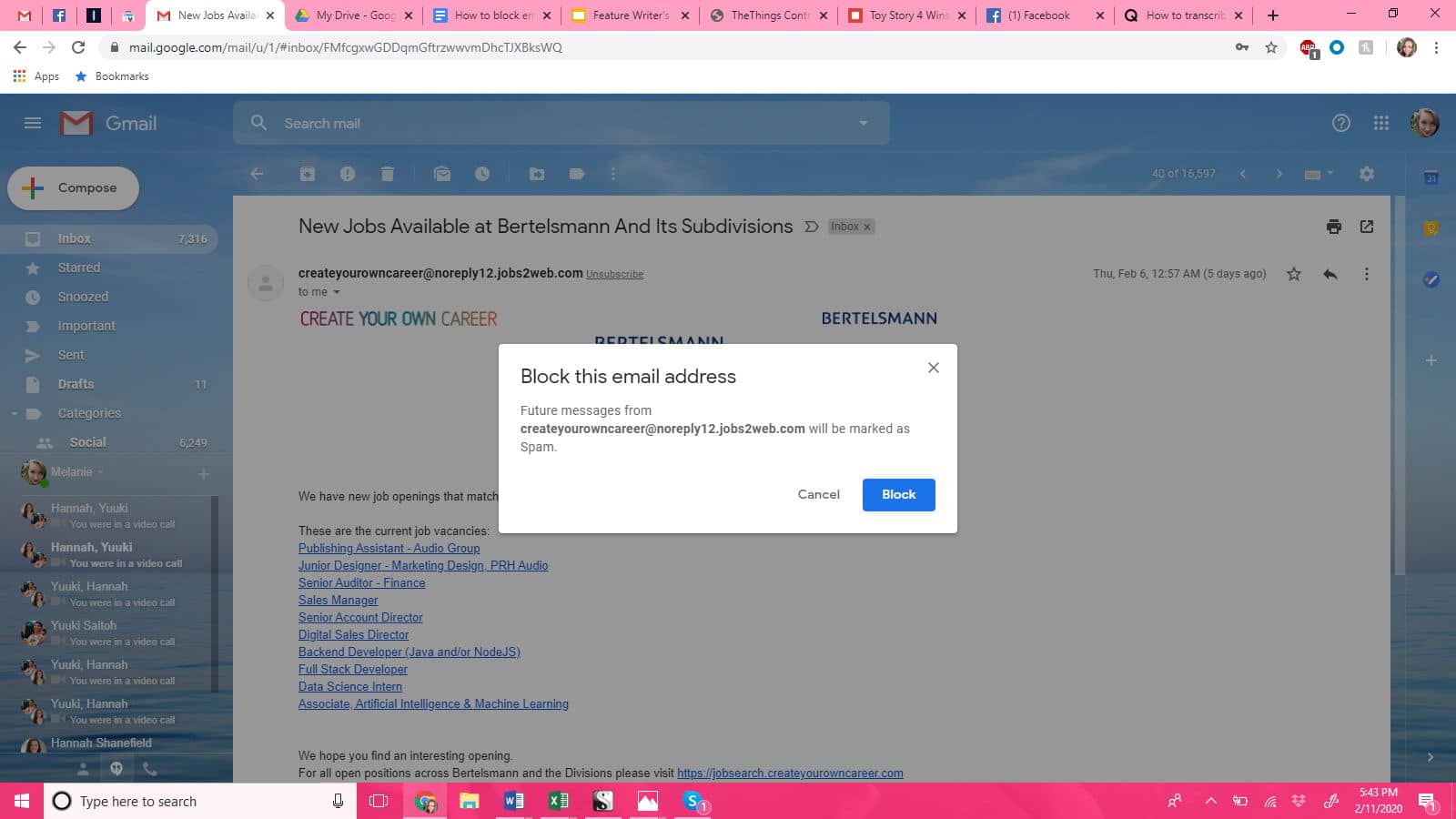 بلاک کردن ایمیل در Gmail