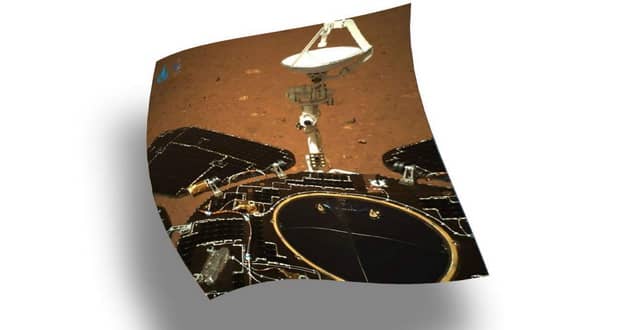 اولین عکس مریخ نورد تیانون 1 چین به زمین مخابره شد