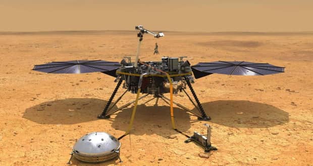 حمام مریخ نشین اینسایت ناسا در سطح سیاره سرخ + ویدیو