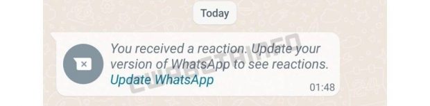 قابلیت واکنش به پیام ها در واتساپ 