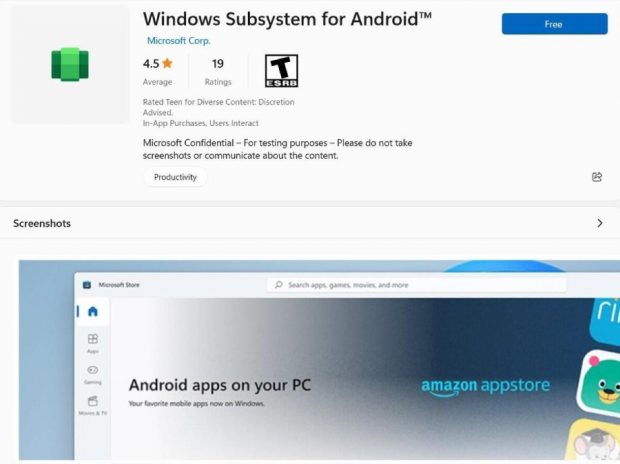 برنامه Windows Subsystem for Android اندروید ویندوز ۱۱