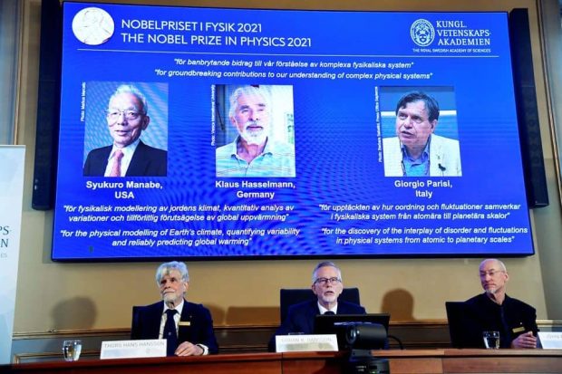 جایزه نوبل فیزیک 2021 