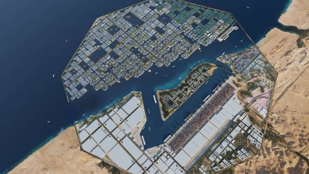 اسرار ساخت بزرگترین شهر شناور جهان در عربستان
