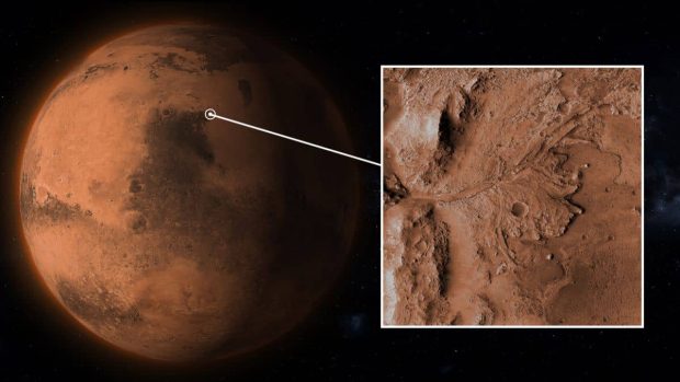 دهانه جیزرو در مریخ