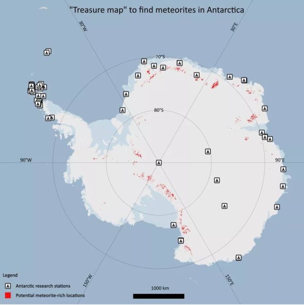 شهاب سنگ در قطب جنوب 