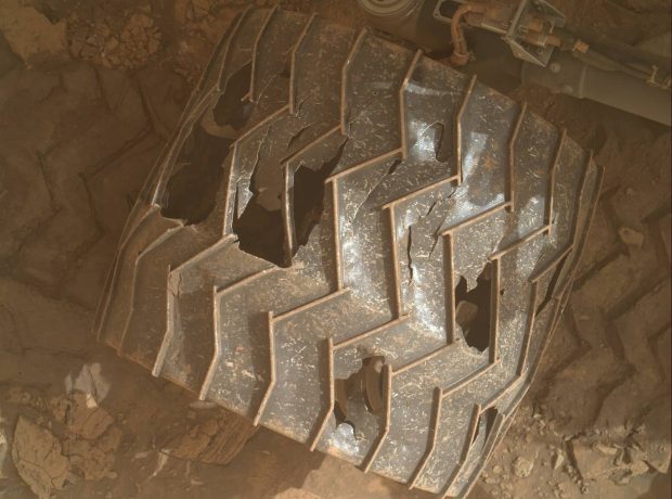 چرخ‌های مریخ نورد Curiosity ناسا