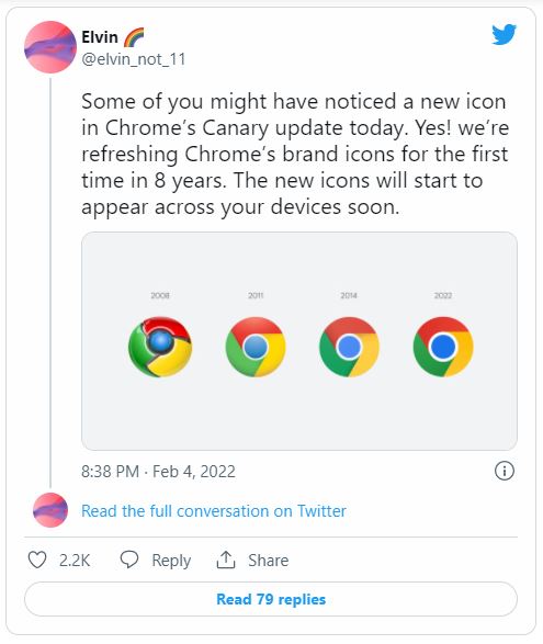 توئیت اعلام انتشار لوگوی جدید گوگل