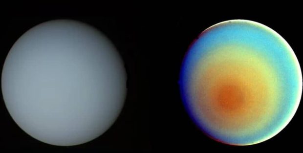 چرا سیاره اورانوس آبی رنگ است؟