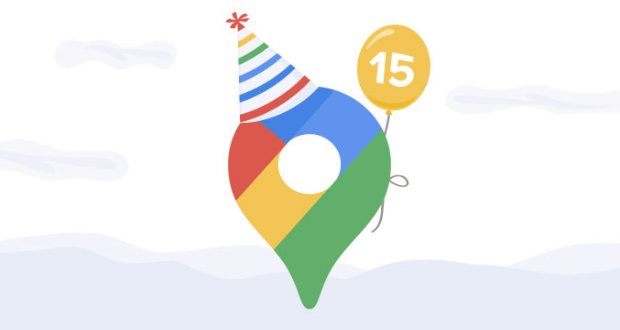 جشن 15 سالگی گوگل مپ