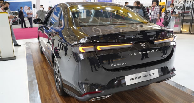 بهمن موتور از سدان رسپکت در نمایشگاه خودرو تهران رونمایی کرد