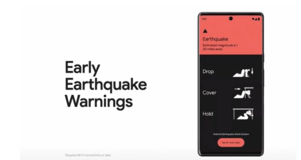 اندروید 13 به سیستم هشدار زلزله مجهز شده است