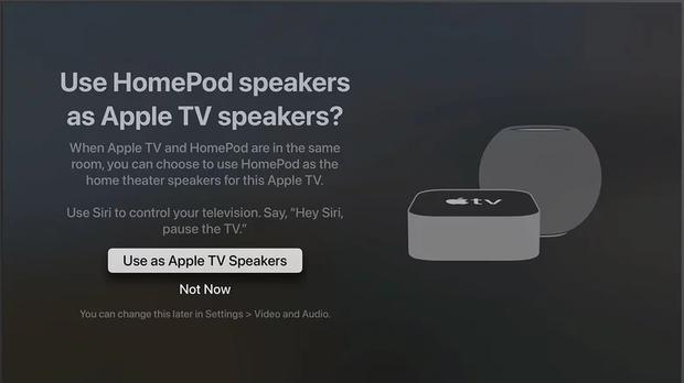 پخش صدای تلویزیون با هوم پاد مینی اپل