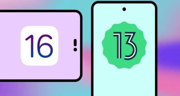 سیستم عامل های اندروید 13 و iOS 16