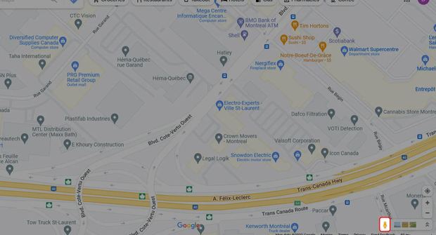 نمایش نمای خیابان در Google Maps