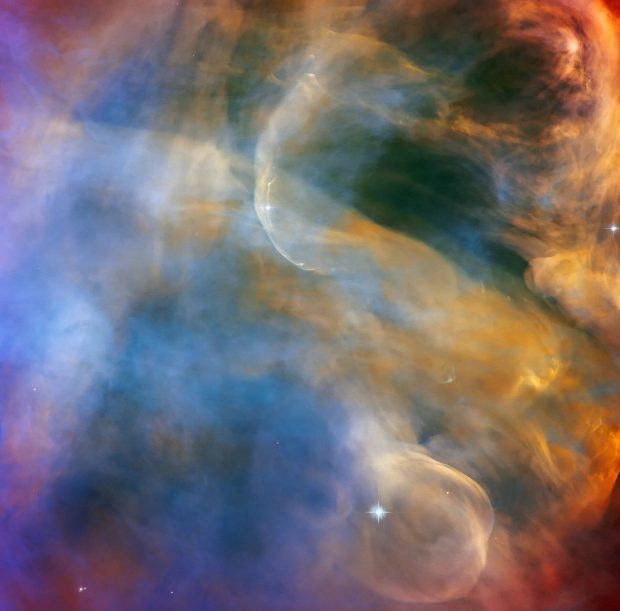 تصویر جدید تلسکوپ فضایی هابل از سحابی شکارچی، شما را غرق در رنگ‌ها می‌کند
