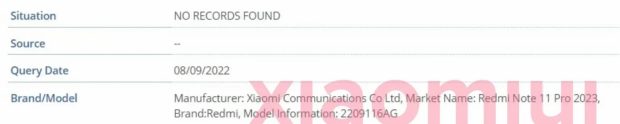 اطلاعات شیائومی ردمی نوت 11 پرو 2023 - Xiaomi Redmi Note 11 Pro