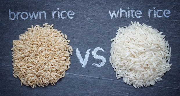 برنج سفید برنج قهوه ای