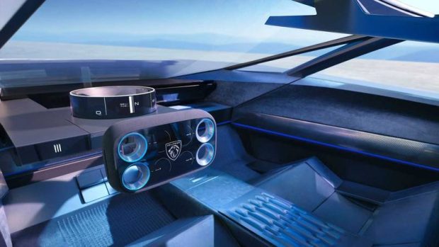 خودرو کانسپت برقی پژو اینسپشن مدل 2023 در نمایشگاه CES 