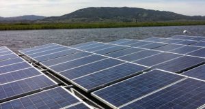 مزرعه خورشیدی ژاپن روی دریا