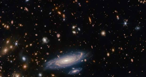 شکار یک کهکشان شبیه به راه شیری توسط تلسکوپ جیمز وب