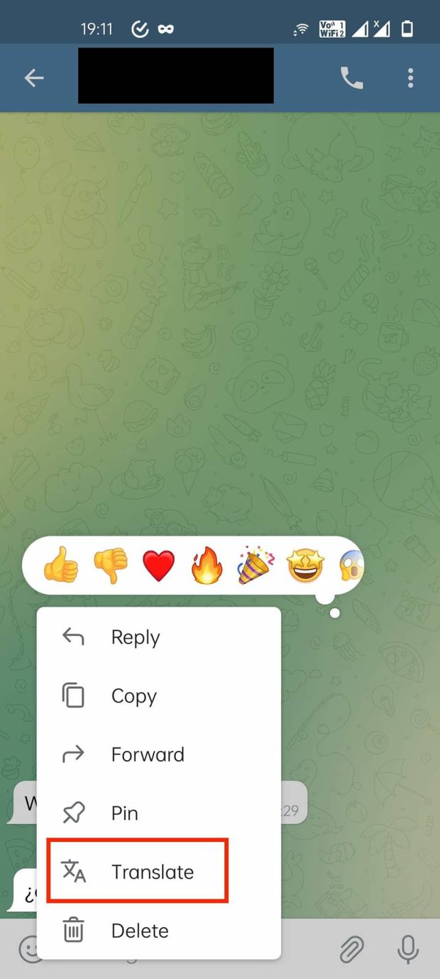 راهنمای قابلیت ترجمه پیامرسان Telegram