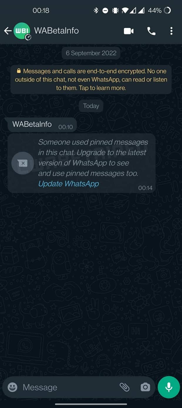 واتس اپ یکی از ویژگی های تلگرام است