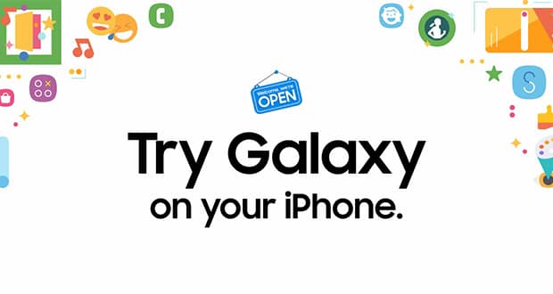 جذب کاربران آیفون توسط سامسونگ با آپدیت جدید برنامه Try Galaxy