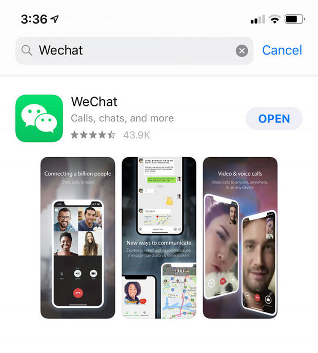 اپلیکیشن WeChat