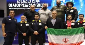 قهرمانی تیم ملی وزنه‌برداری ایران