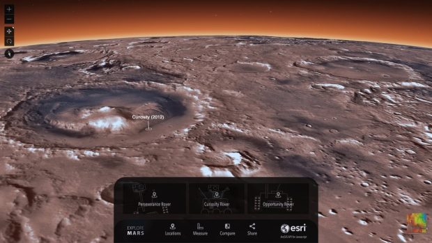 سفر مجازی 3 بعدی به سیاره مریخ