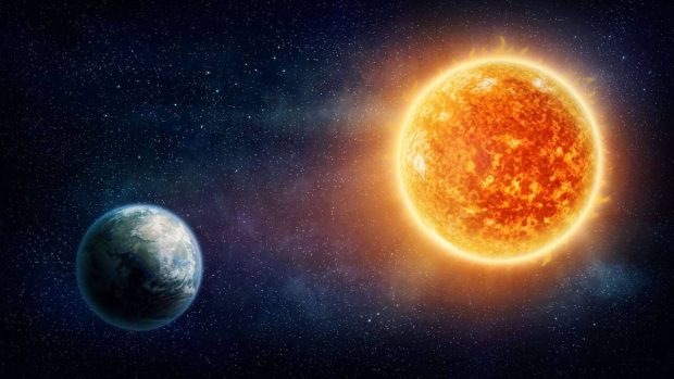 زمین دورترین خورشید گرم