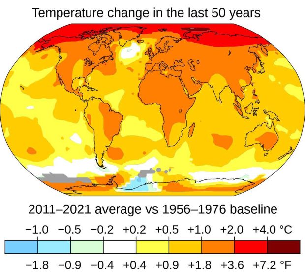 آمارهای گرمایش جهانی