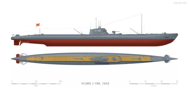 زیردریایی های جنگ جهانی دوم - I 168