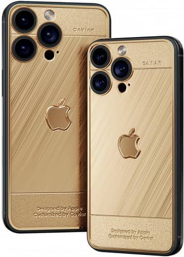 گوشی iPhone 15 Pro Max نسخه ویژه کاویار از جنس طلا 18 عیار