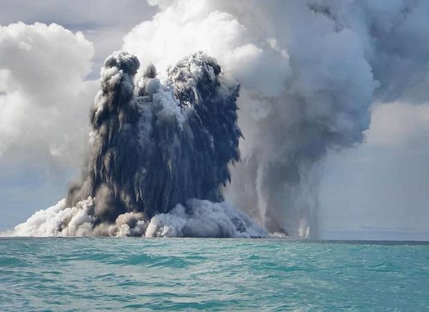 Tonga undersea volcano 